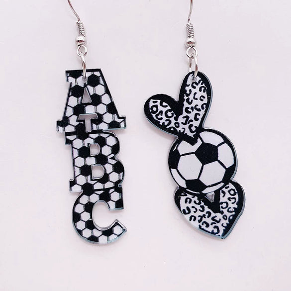 Acrylic Handmade Ushaped Leopard Print Geometric Women's Earrings