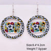 Acrylic Handmade Ushaped Leopard Print Geometric Women's Earrings