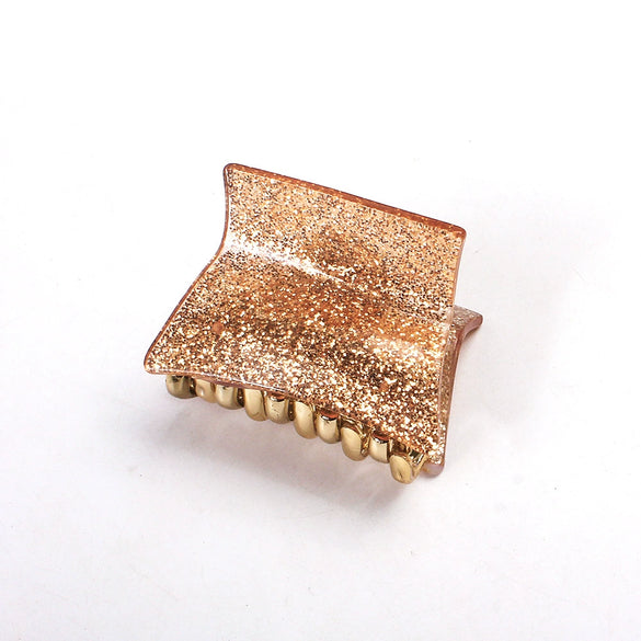 Acrylic Handmade Women's Solid Color Hair Clip