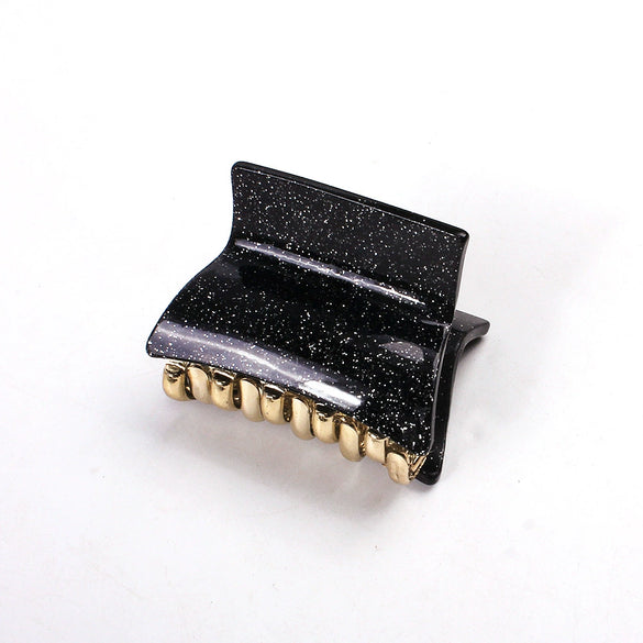 Acrylic Handmade Women's Solid Color Hair Clip