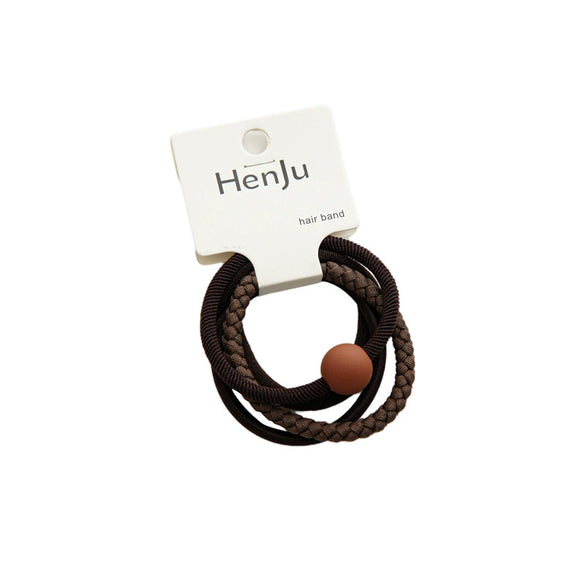 Acrylic Handmade Women's Threedimensional Simple Hair Tie Set
