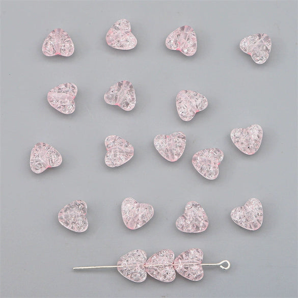 Acrylic Heart Shaped Beads For Handmade Jewelry Bracelet Earrings Accessories