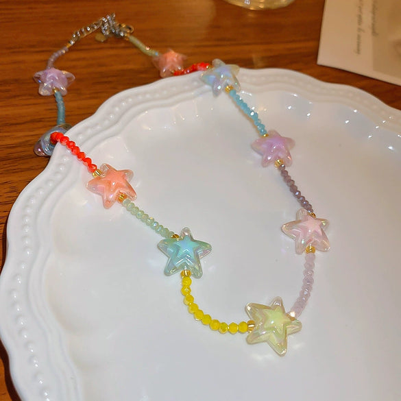 Acrylic Heart Shaped Love Necklace