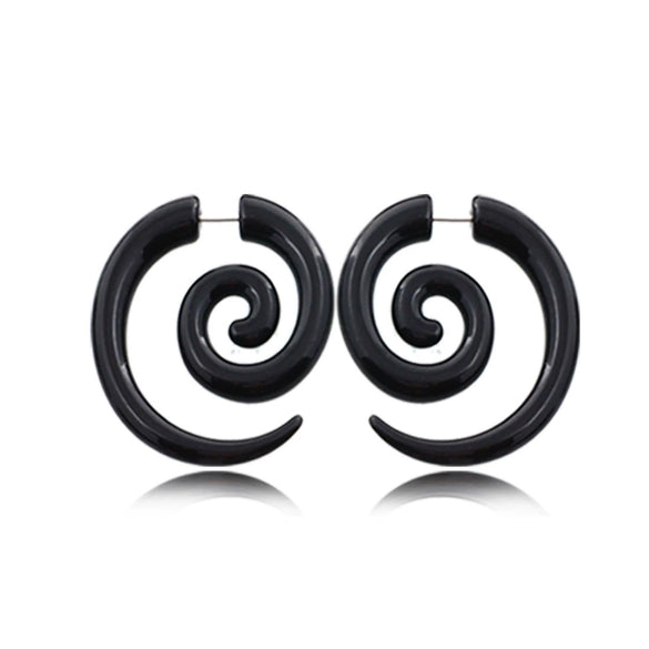 Acrylic Hiphop Earrings With Love Water Drops Bells Heart Pattern And Polishing Treatment