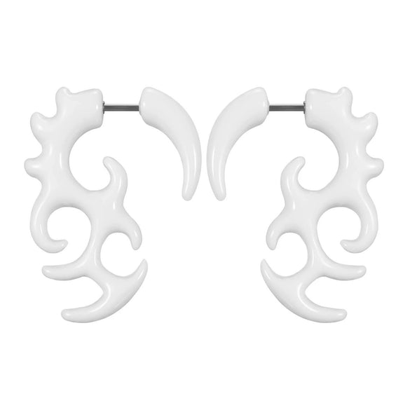 Acrylic Hiphop Earrings With Love Water Drops Bells Heart Pattern And Polishing Treatment