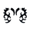 Acrylic Hiphop Earrings With Love Water Drops Bells Heart Pattern And Polishing Treatment