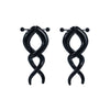 Acrylic Hiphop Earrings With Love Water Drops Bells Heart Pattern And Polishing Treatment
