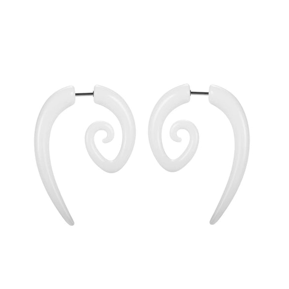 Acrylic Hiphop Earrings With Love Water Drops Bells Heart Pattern And Polishing Treatment