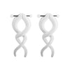Acrylic Hiphop Earrings With Love Water Drops Bells Heart Pattern And Polishing Treatment