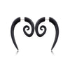 Acrylic Hiphop Earrings With Love Water Drops Bells Heart Pattern And Polishing Treatment