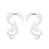 Acrylic Hiphop Earrings With Love Water Drops Bells Heart Pattern And Polishing Treatment