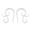 Acrylic Hiphop Earrings With Love Water Drops Bells Heart Pattern And Polishing Treatment
