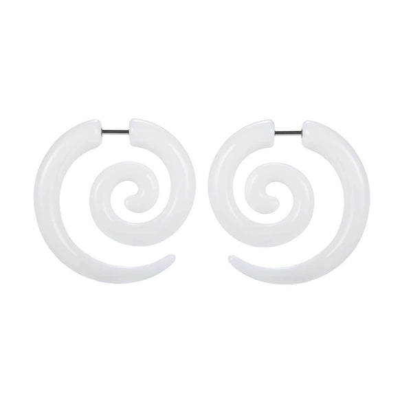 Acrylic Hiphop Earrings With Love Water Drops Bells Heart Pattern And Polishing Treatment