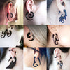 Acrylic Hiphop Earrings With Love Water Drops Bells Heart Pattern And Polishing Treatment