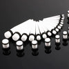 Acrylic Hiphop Geometric Ear Expander Earrings Piercing Jewelry Set