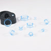 Acrylic Hollow Ear Expander Hip Hop Style Waist Drum Pattern Piercing Auricle Earrings