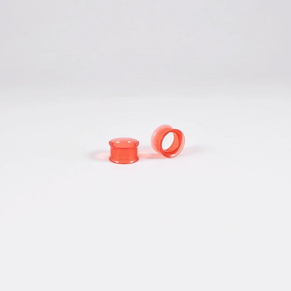 Acrylic Hollow Ear Expander Hip Hop Style Waist Drum Pattern Piercing Auricle Earrings