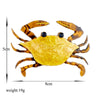 Acrylic Jewelry Accessories Clothing Decoration Brooch With Simulation Cartoon Marine Animal Crab Pattern And Printing Process For Women