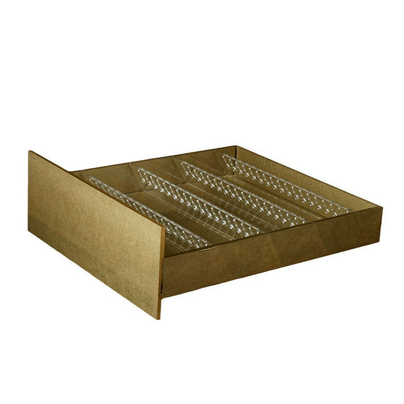Acrylic Jewelry Display Rack Transparent Multi Purpose Punching Process