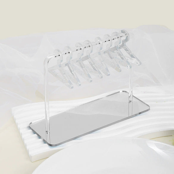Acrylic Jewelry Stand Props Storage Rack With Human Shape For Highend Earrings And Silver Jewelry