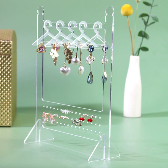 Acrylic Jewelry Stand Props Storage Rack With Human Shape For Highend Earrings And Silver Jewelry