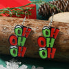 Acrylic Letter Doublesided Asymmetric Earrings For Men And Women