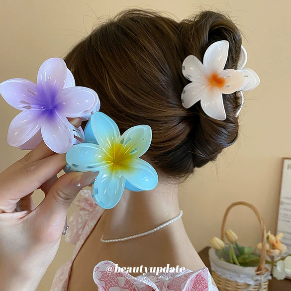 Acrylic Lily Flower Handmade Sweet Fresh Fashion Hairpin For Women