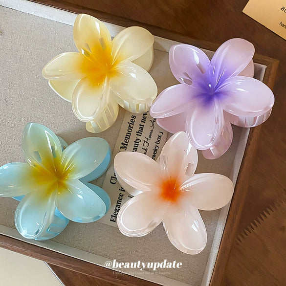 Acrylic Lily Flower Handmade Sweet Fresh Fashion Hairpin For Women