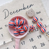 Acrylic Loose Beads Heart Star Shaped Colorful Striped Diy Handmade Mobile Phone Chain Accessories