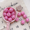 Acrylic Loose Beads Heart Star Shaped Colorful Striped Diy Handmade Mobile Phone Chain Accessories