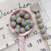 Acrylic Loose Beads Heart Star Shaped Colorful Striped Diy Handmade Mobile Phone Chain Accessories