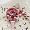 Acrylic Loose Beads Heart Star Shaped Colorful Striped Diy Handmade Mobile Phone Chain Accessories
