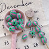 Acrylic Loose Beads Heart Star Shaped Colorful Striped Diy Handmade Mobile Phone Chain Accessories