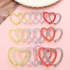 Acrylic Loose Beads Hollow Love Shape Handmade Minimalist Style Diy Bracelet And Necklace Material