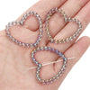 Acrylic Loose Beads Hollow Love Shape Handmade Minimalist Style Diy Bracelet And Necklace Material