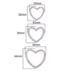 Acrylic Loose Beads Hollow Love Shape Handmade Minimalist Style Diy Bracelet And Necklace Material