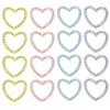 Acrylic Loose Beads Hollow Love Shape Handmade Minimalist Style Diy Bracelet And Necklace Material