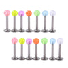 Acrylic Luminous Tongue Piercing Nail Set Round Fantasy Crack Ball Navel Ring Horseshoe Ring Nose Ring