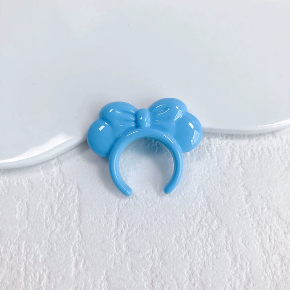 Acrylic Macaron Straight Hole Bow Headband Beaded Loose Beads Resin Accessories Spacer Beads Mobile Phone Chain
