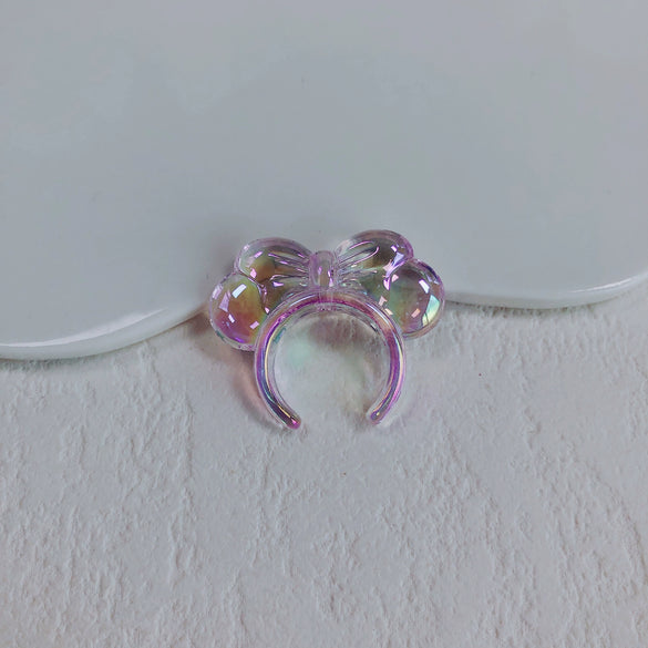 Acrylic Macaron Straight Hole Bow Headband Beaded Loose Beads Resin Accessories Spacer Beads Mobile Phone Chain