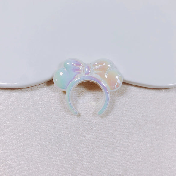 Acrylic Macaron Straight Hole Bow Headband Beaded Loose Beads Resin Accessories Spacer Beads Mobile Phone Chain