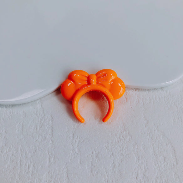 Acrylic Macaron Straight Hole Bow Headband Beaded Loose Beads Resin Accessories Spacer Beads Mobile Phone Chain