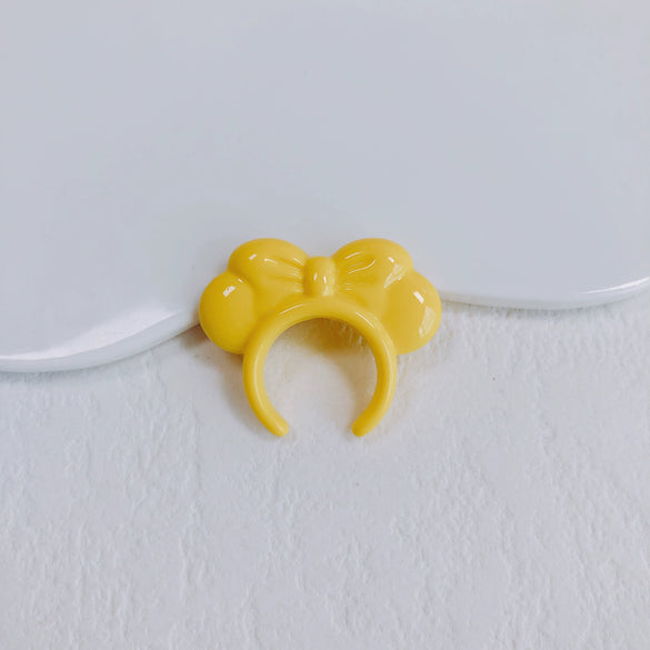 Acrylic Macaron Straight Hole Bow Headband Beaded Loose Beads Resin Accessories Spacer Beads Mobile Phone Chain