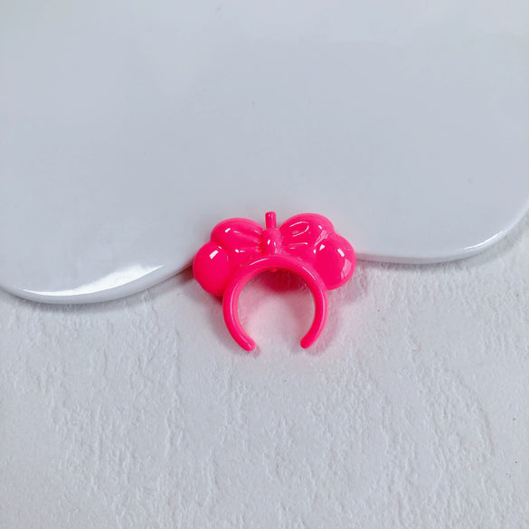 Acrylic Macaron Straight Hole Bow Headband Beaded Loose Beads Resin Accessories Spacer Beads Mobile Phone Chain