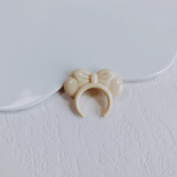 Acrylic Macaron Straight Hole Bow Headband Beaded Loose Beads Resin Accessories Spacer Beads Mobile Phone Chain