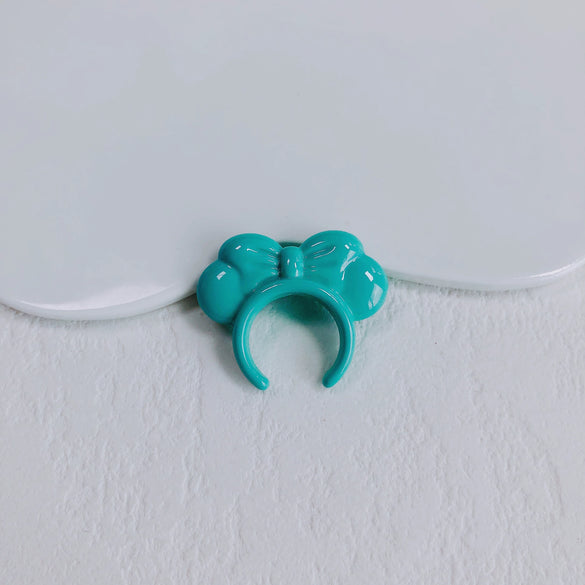 Acrylic Macaron Straight Hole Bow Headband Beaded Loose Beads Resin Accessories Spacer Beads Mobile Phone Chain