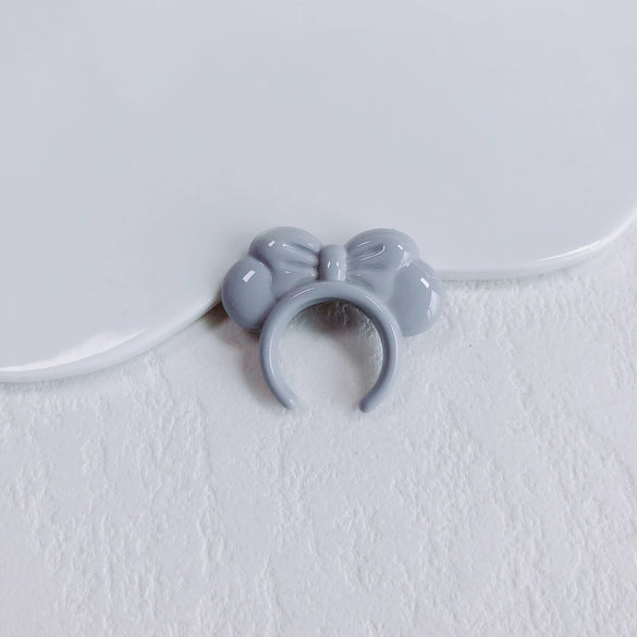 Acrylic Macaron Straight Hole Bow Headband Beaded Loose Beads Resin Accessories Spacer Beads Mobile Phone Chain