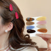 Acrylic Oval Water Drop Handmade Duckbill Hair Clip For Women Versatile Minimalist Style