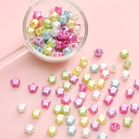 Acrylic Pearlescent Fivestar Jewelry Material Accessories For Diy Earrings And Bracelet Handmade