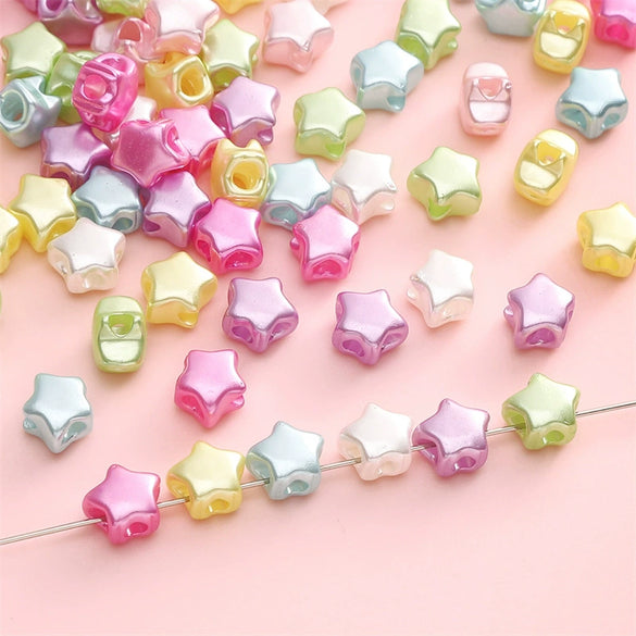Acrylic Pearlescent Fivestar Jewelry Material Accessories For Diy Earrings And Bracelet Handmade